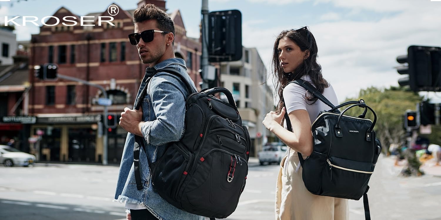 KROSER Laptop Backpacks, Briefcases & Carry-On Luggage -KROSER Laptop Bags & Travel Gear Store