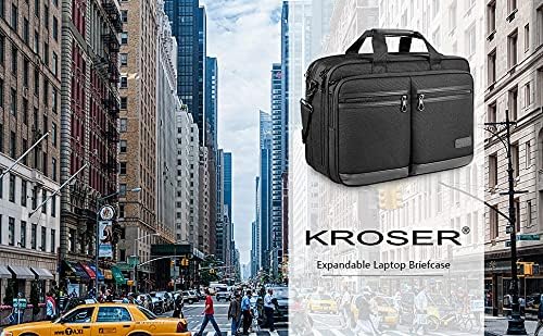 KROSER 17.3 Inch Laptop Computer Bag Messenger Water-Repellent Briefcase
